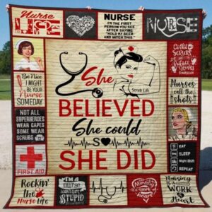 Nurse Quilt Blanket  Quilt